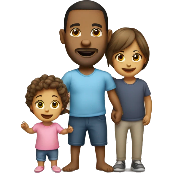 Mum dad toddler emoji