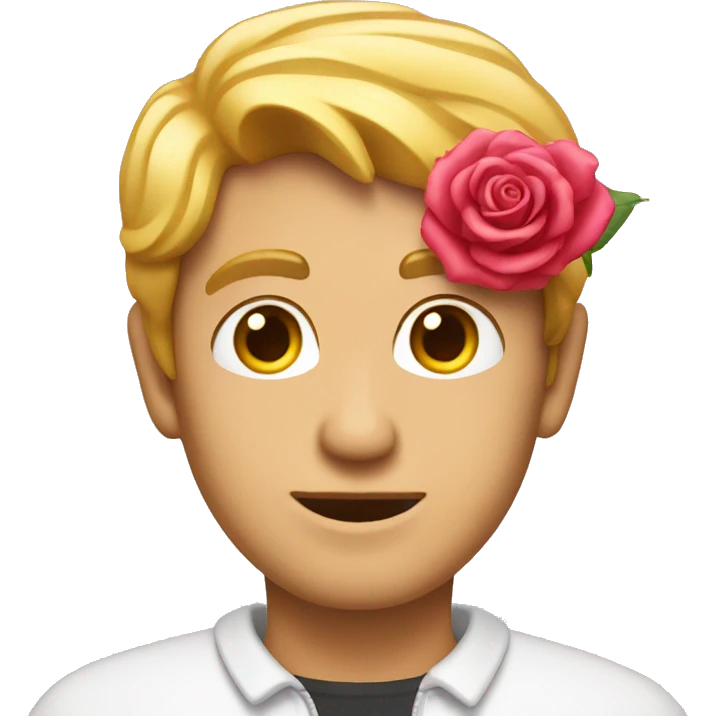 Un homme qui fait un cœur rose emoji