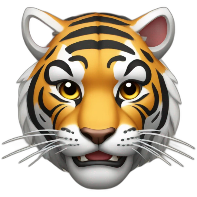 Samurai tiger emoji