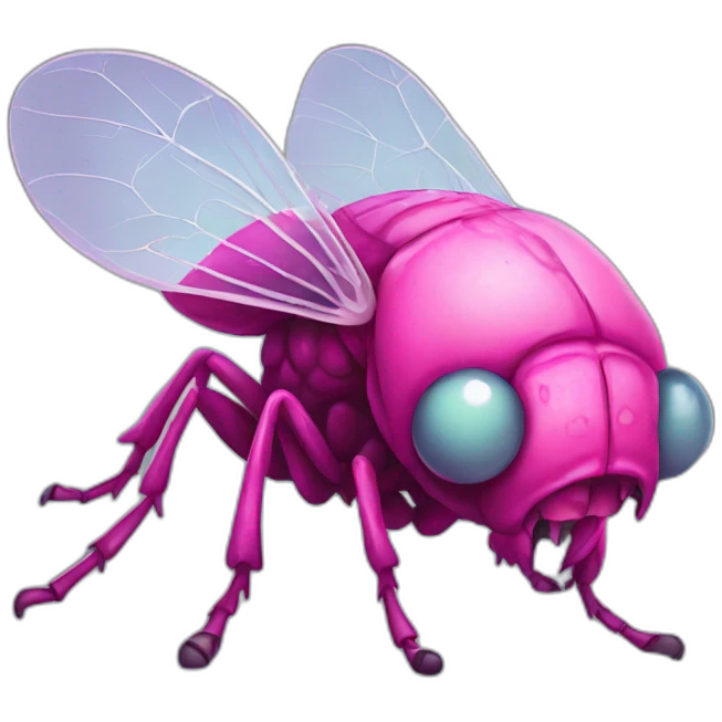 pink zombie fly emoji