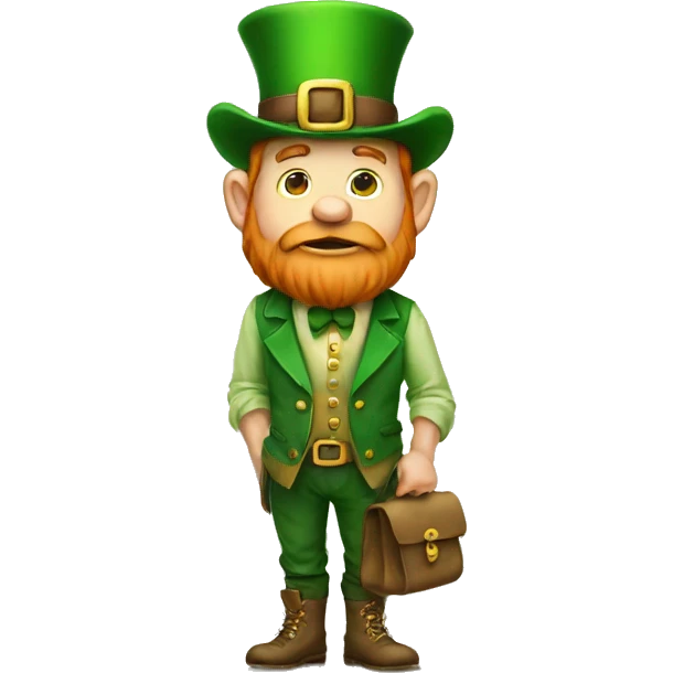  sad leprechaun with empty pockets emoji