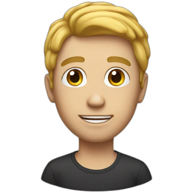 a white guy ask him self emoji