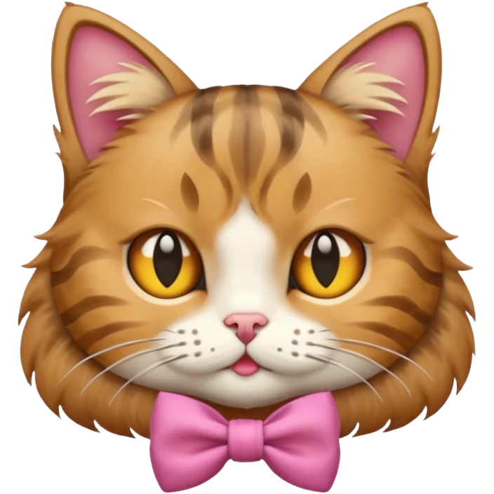 cat with bow  emoji