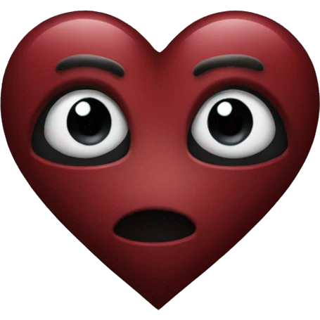Dark red heart emoji