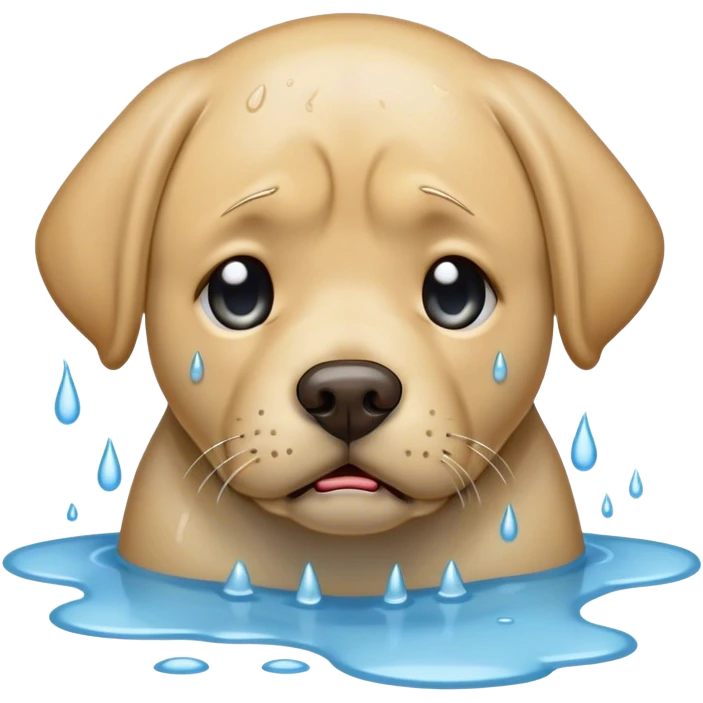 Crying lab emoji