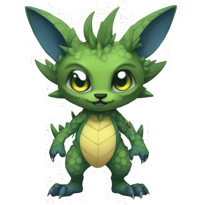 Anthro cool edgy Vernid-WickerBeast-Fakémon Full Body emoji
