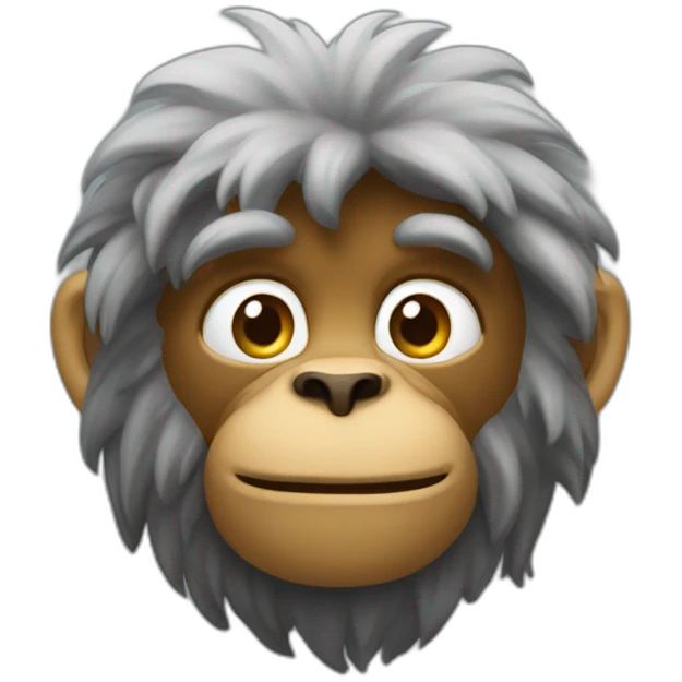 Un singe qui réfléchit emoji