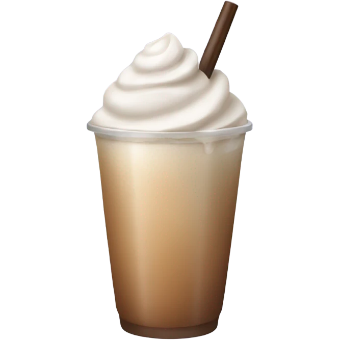 ice coconut latte emoji