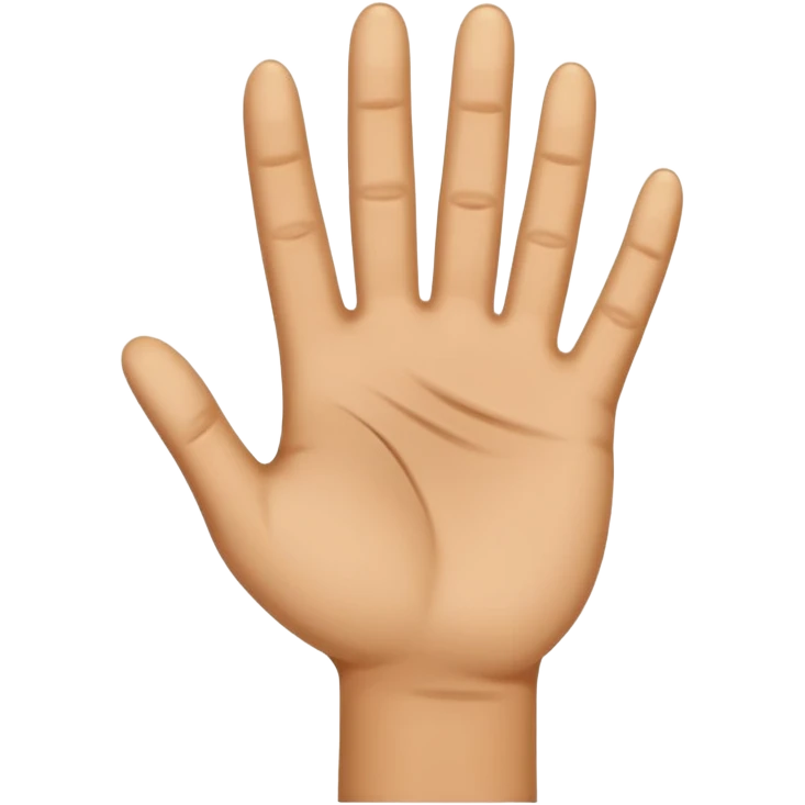 small hand palm emoji