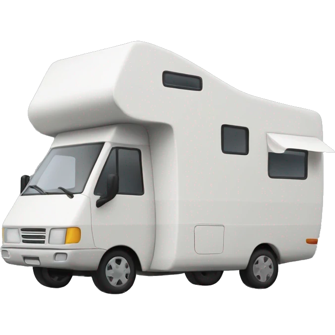 Weißes Wohnmobil emoji