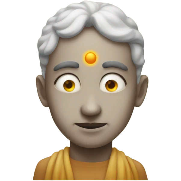 person with third eye open emoji