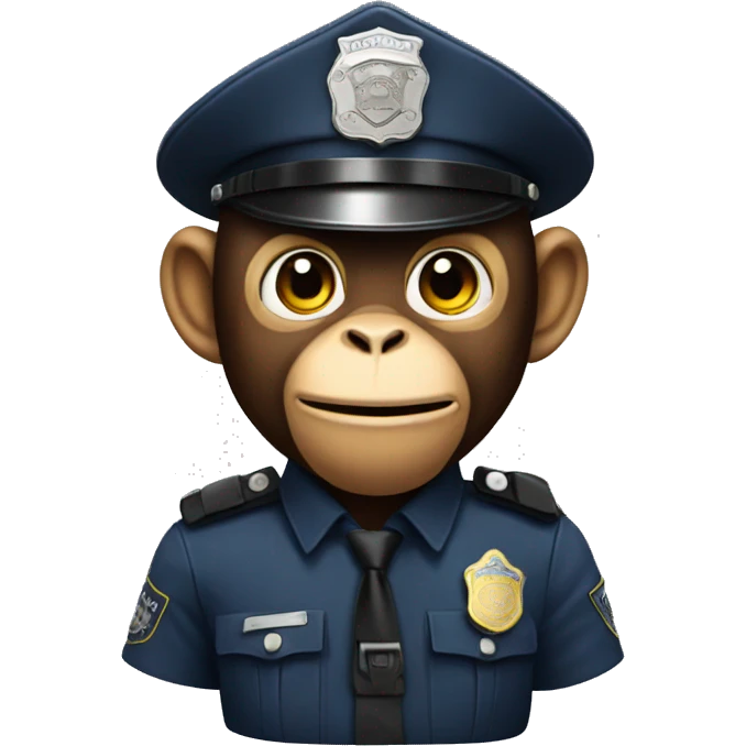 Monkey police emoji