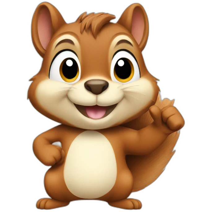 A squirrel giving a thumbs up emoji