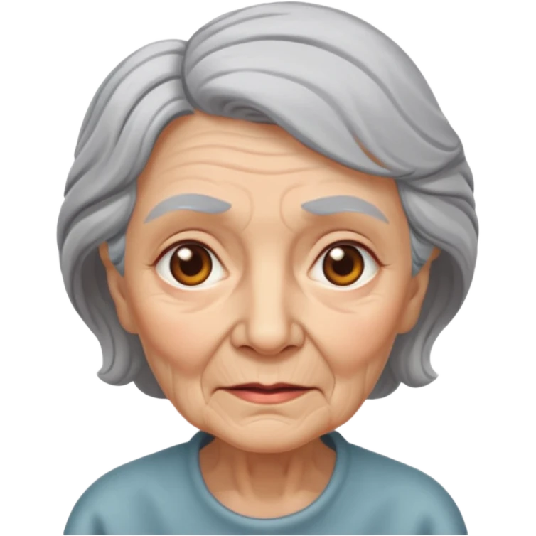 Create an avatar of old woman emoji