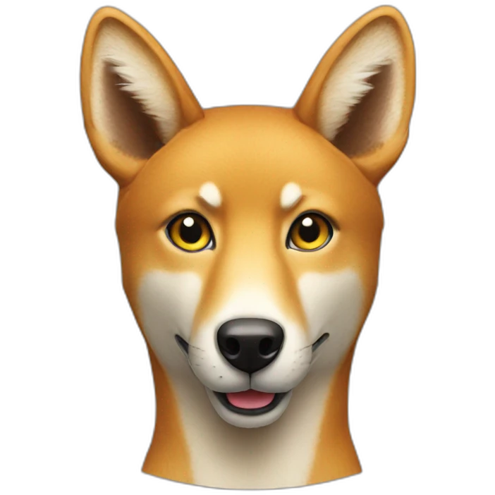 A dingo giving an ok symbol emoji