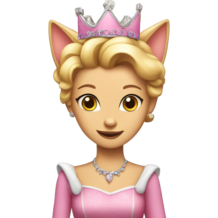 cat princess birthday emoji