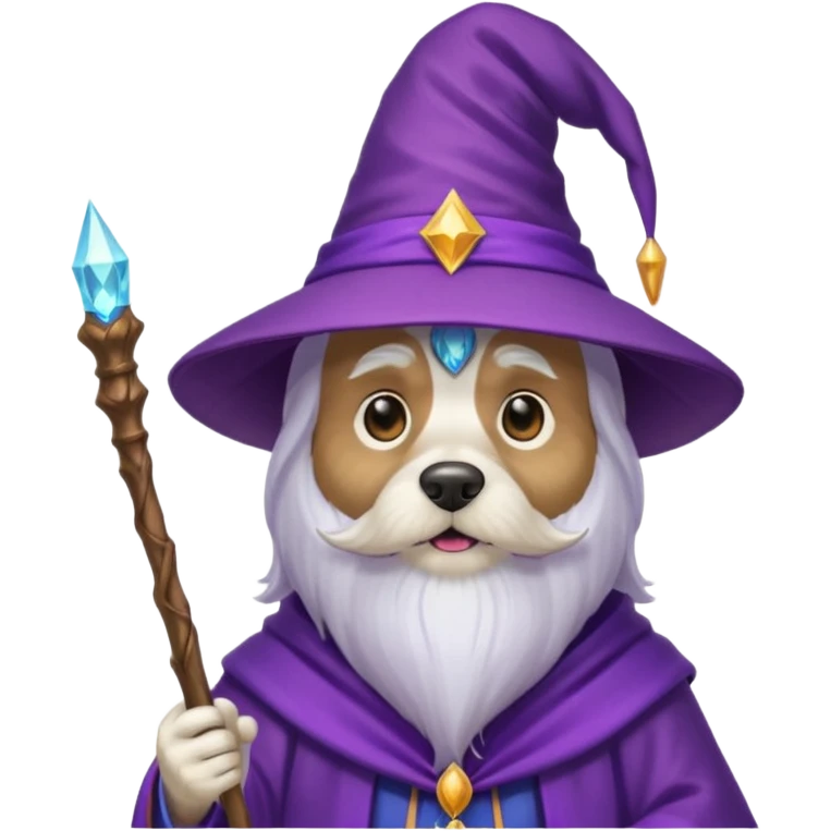 Dog wizard emoji