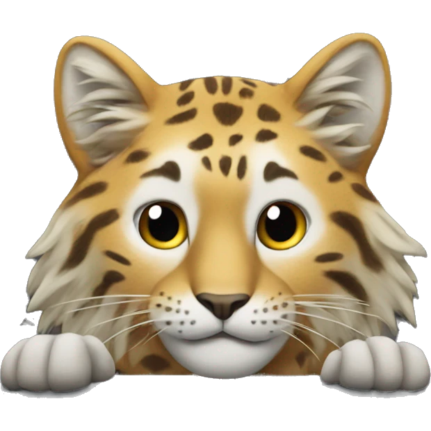 big cat in a car while using the iphone emoji