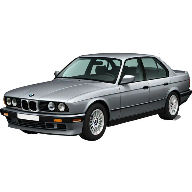 Grey BMW e34 emoji