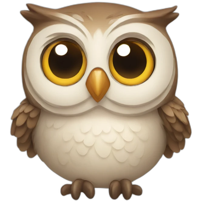 Happy owl emoji