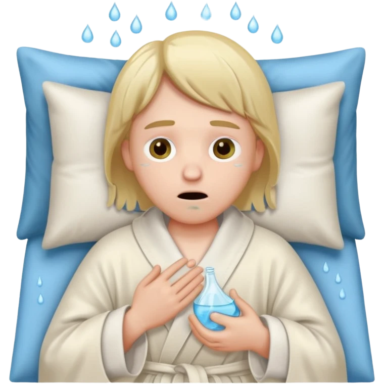 persona que se encuenta mal con gripe  emoji