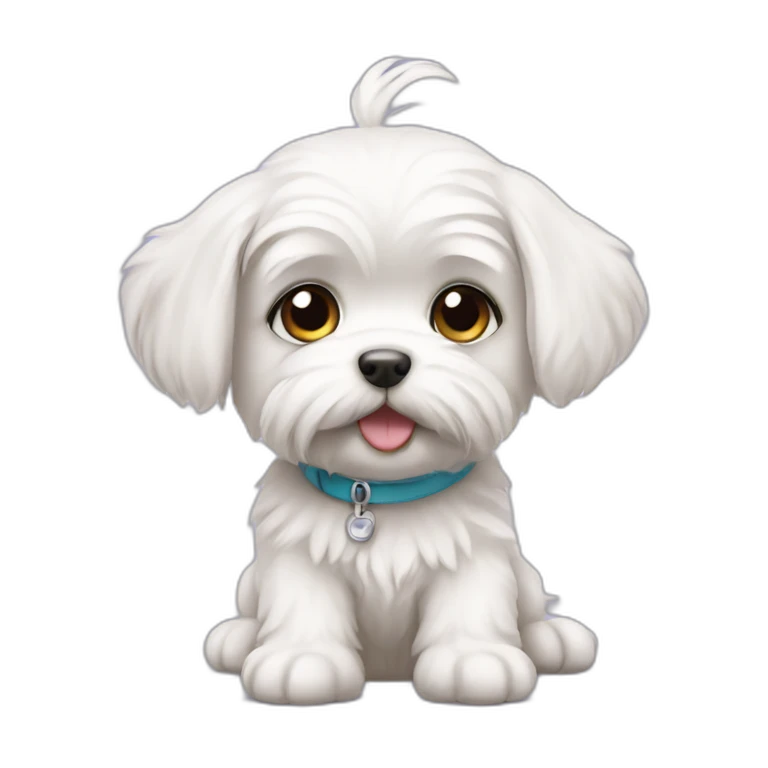 maltese puppy emoji
