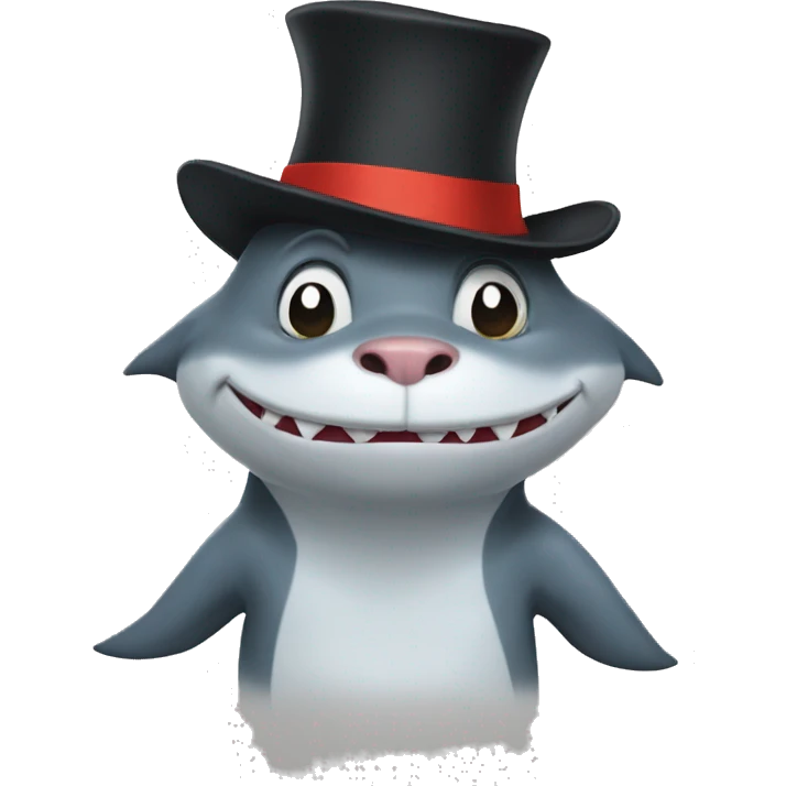 Shark hat rat flat cat in the hat emoji