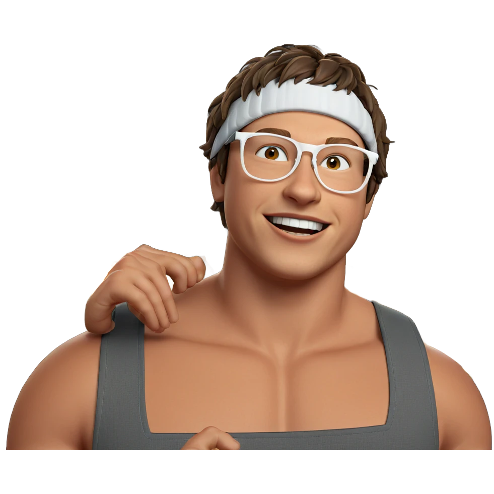 happy boy with glasses emoji
