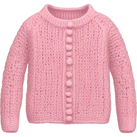 Light pink crocheted sweater  emoji