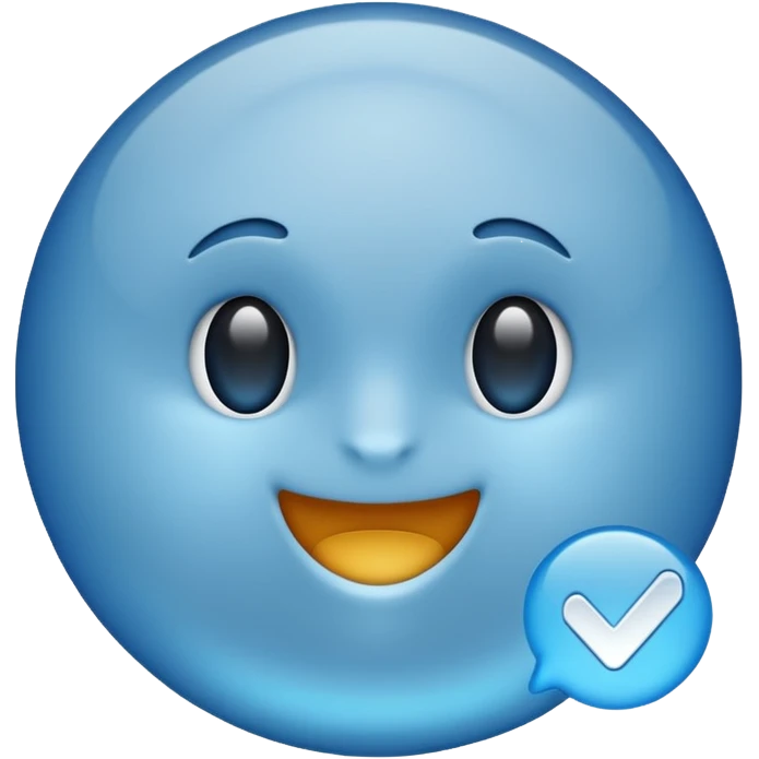Blue tick verified emoji