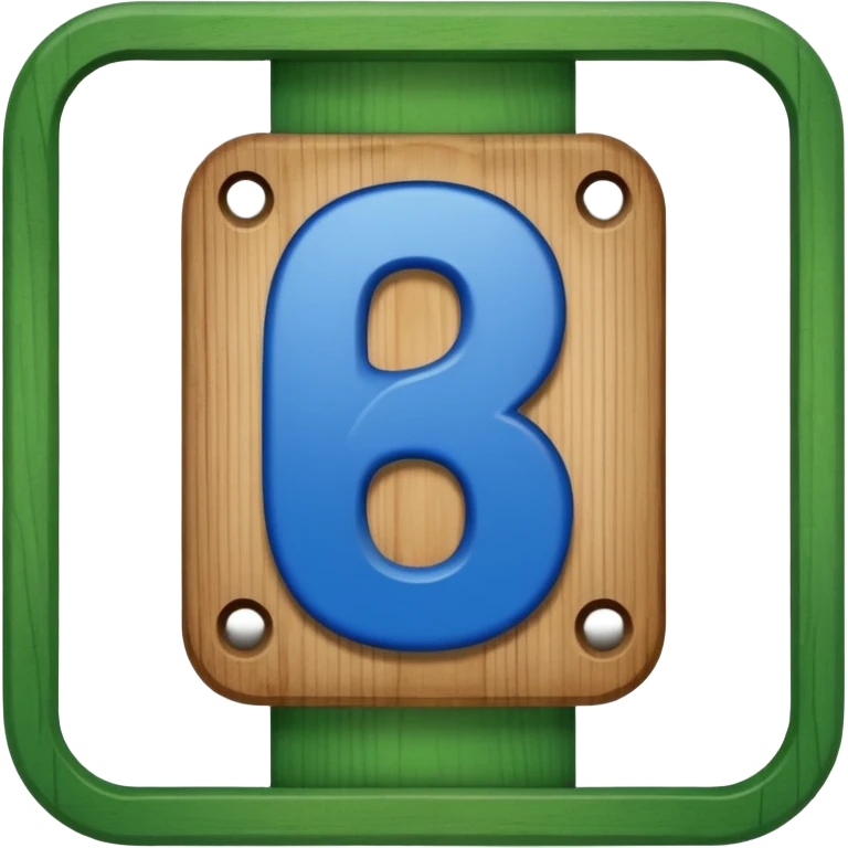 A sign that say 67 but I want the 67 blue and the outside green emoji