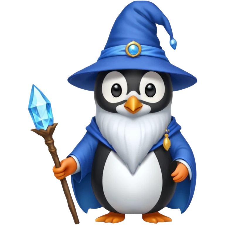 Penguin Wizard emoji