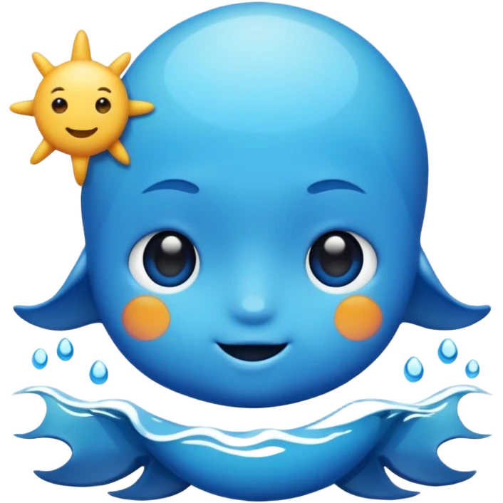 Cute ocean emoji