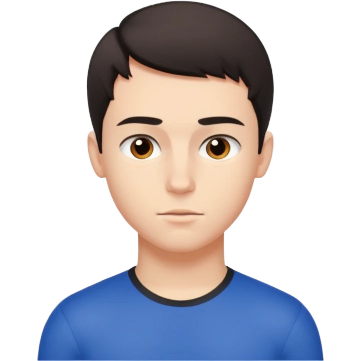 Пол: Мужской
Возраст: Молодой, выглядит как подросток 
Телосложение: Атлетическое/спортивное
Волосы: Короткая, не акуратная, тёмная причёска, закрывающая лоб.
Лицо: Светлая кожа, европейский тип внешности emoji