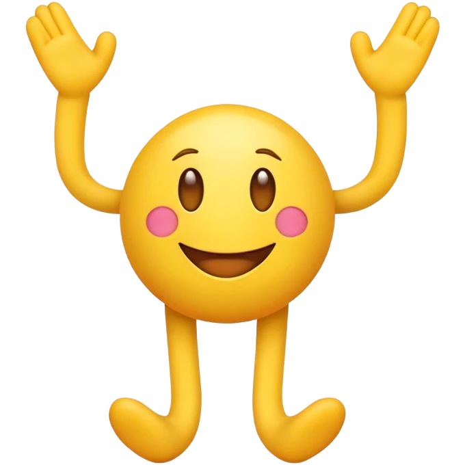 Emoji with legs emoji