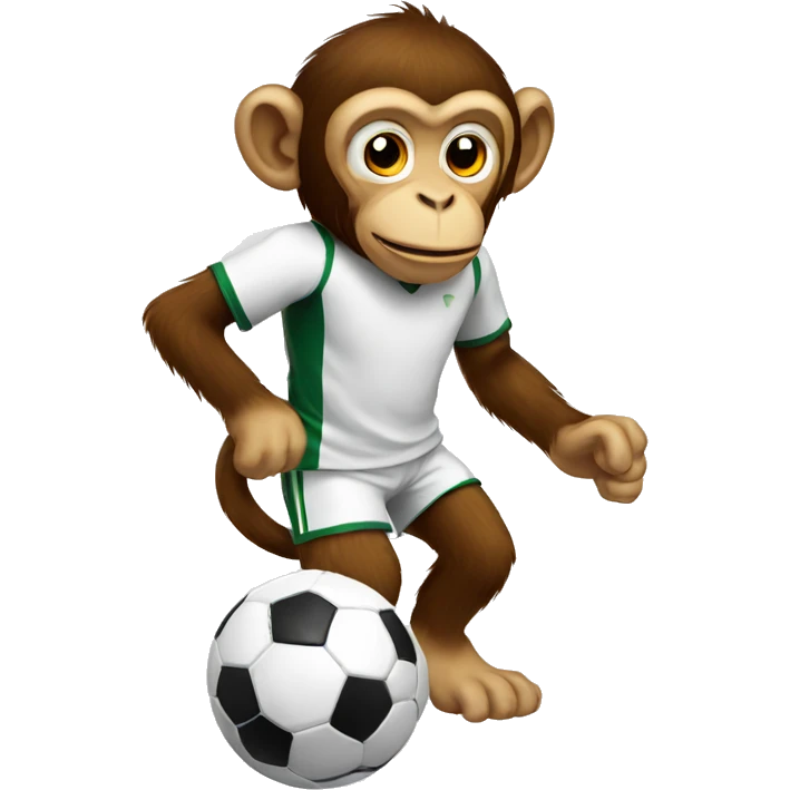 monkey playing soccer emoji