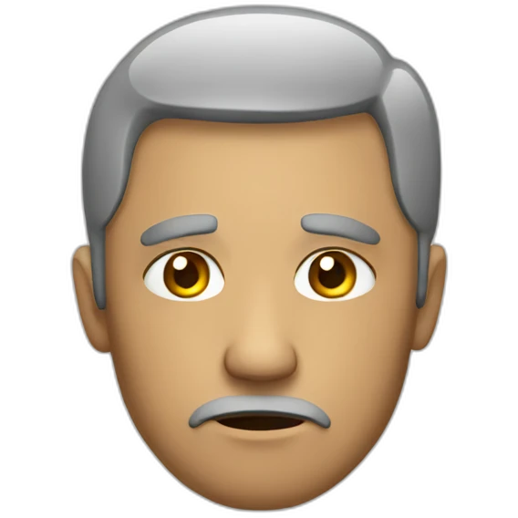 Sad man emoji