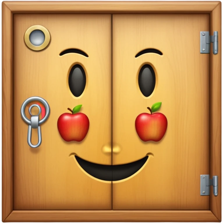 A door emoji in the style of Apple emoji with a handle. emoji