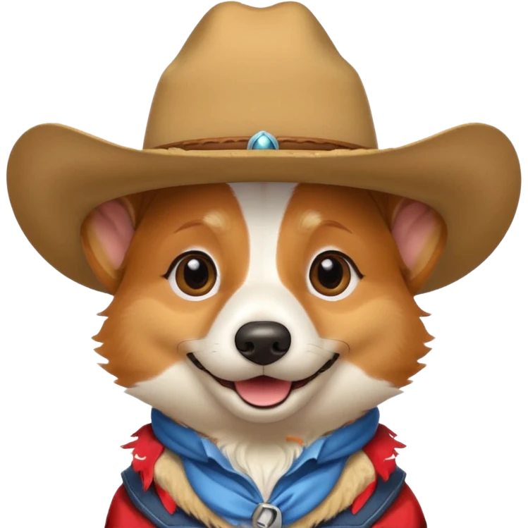 cowboy corgi emoji