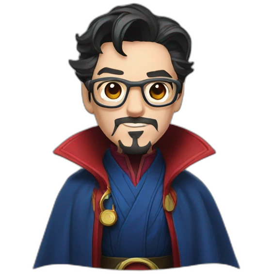 Doctor strange wearing glasses  emoji