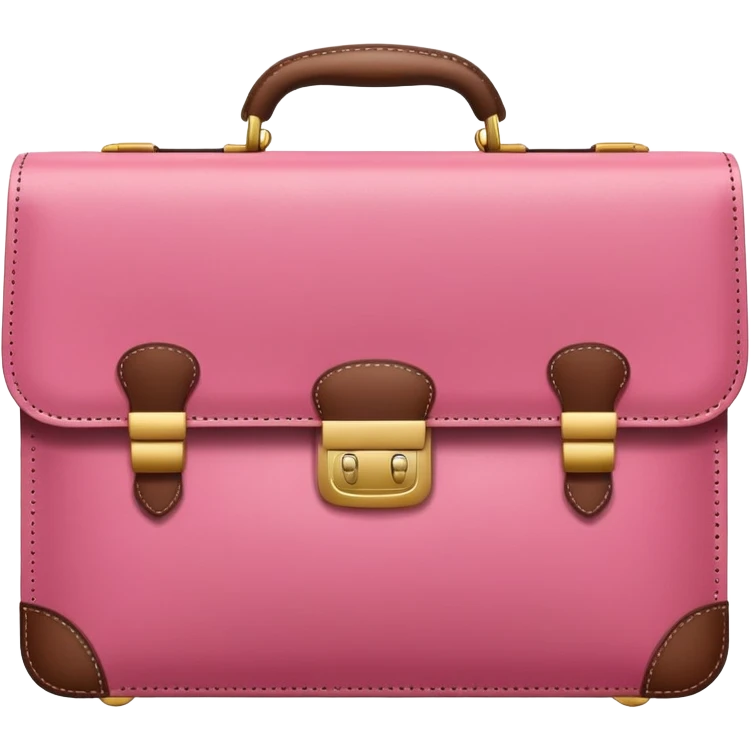 pink business briefcase emoji