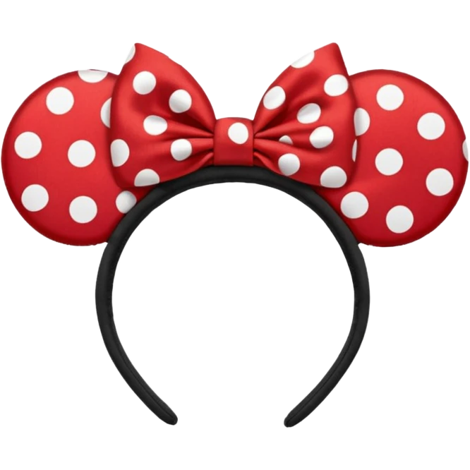 Minnie Mouse ears emoji