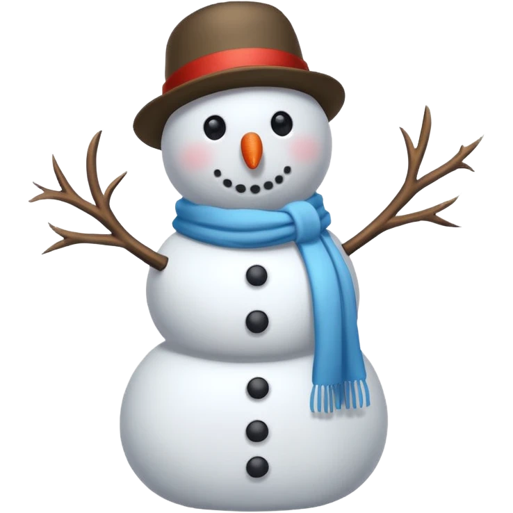 snowman with outfits  emoji