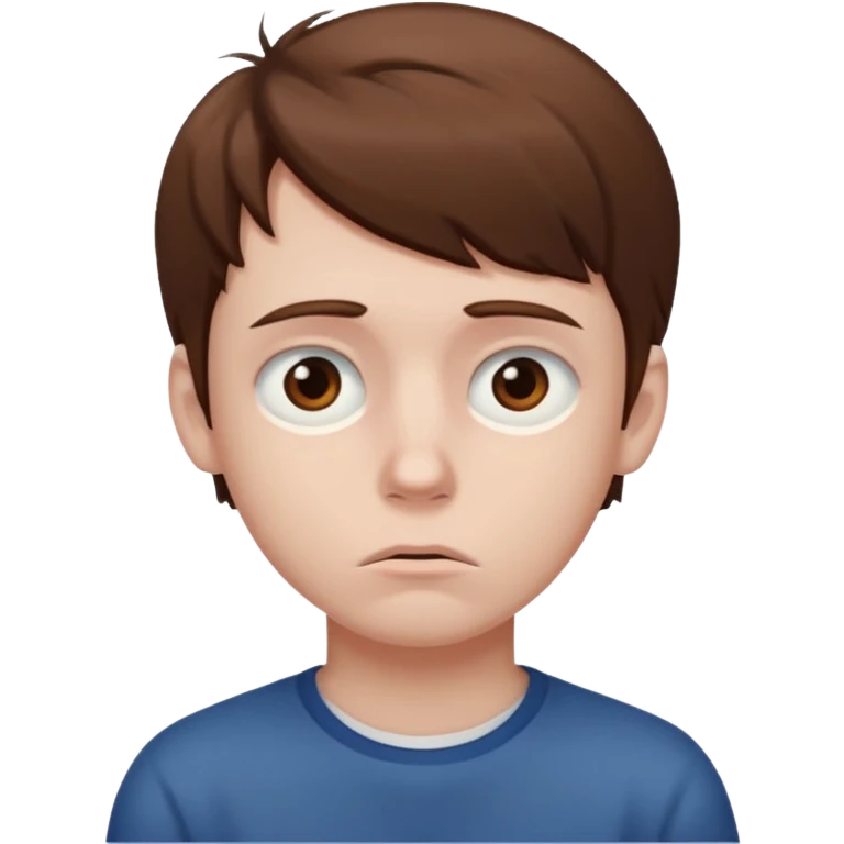 a sad boy emoji
