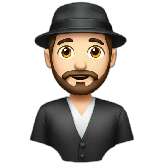 Jewish man with yarmulka emoji