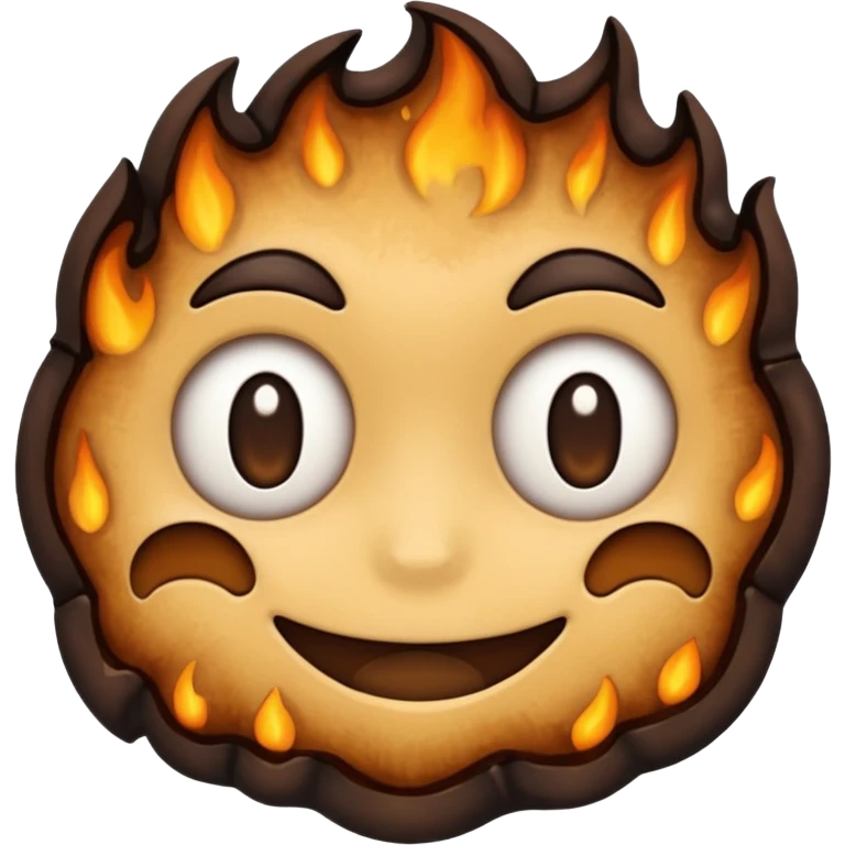 熱到烤焦的甜甜圈 emoji