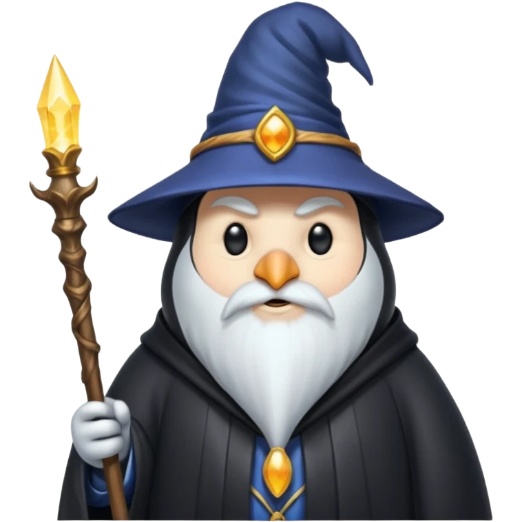 Penguin Wizard emoji
