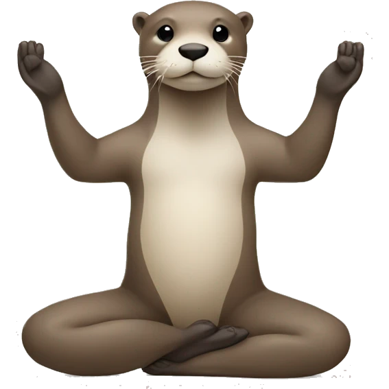 yoga otter emoji