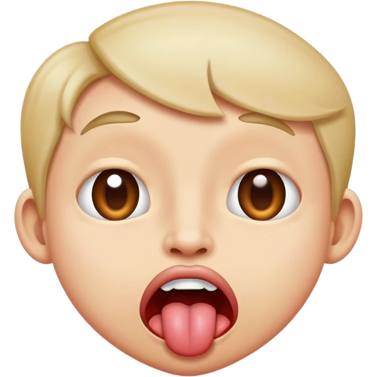 Eyes crossed and tongue out emoji