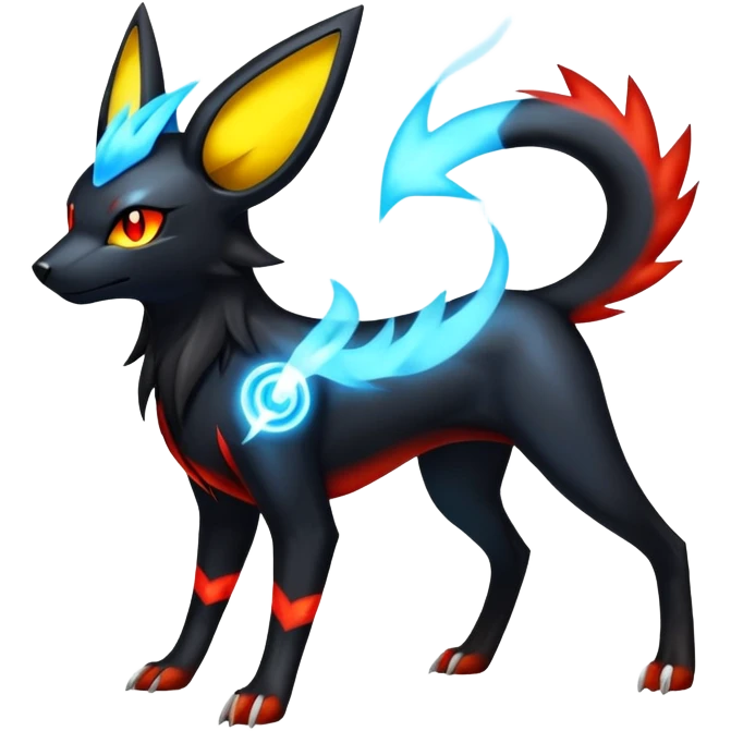 Umbreon-Luxray-Manectric-Houndoom-Pokémon-Fakémon-hybrid-creature emoji